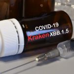 Syringe With Covid-19 Vaccine Against The Kraken Variant. Fight